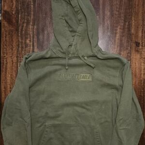American Eagle Outfitters Mens Green Hoodie Size X-Large with Pockets